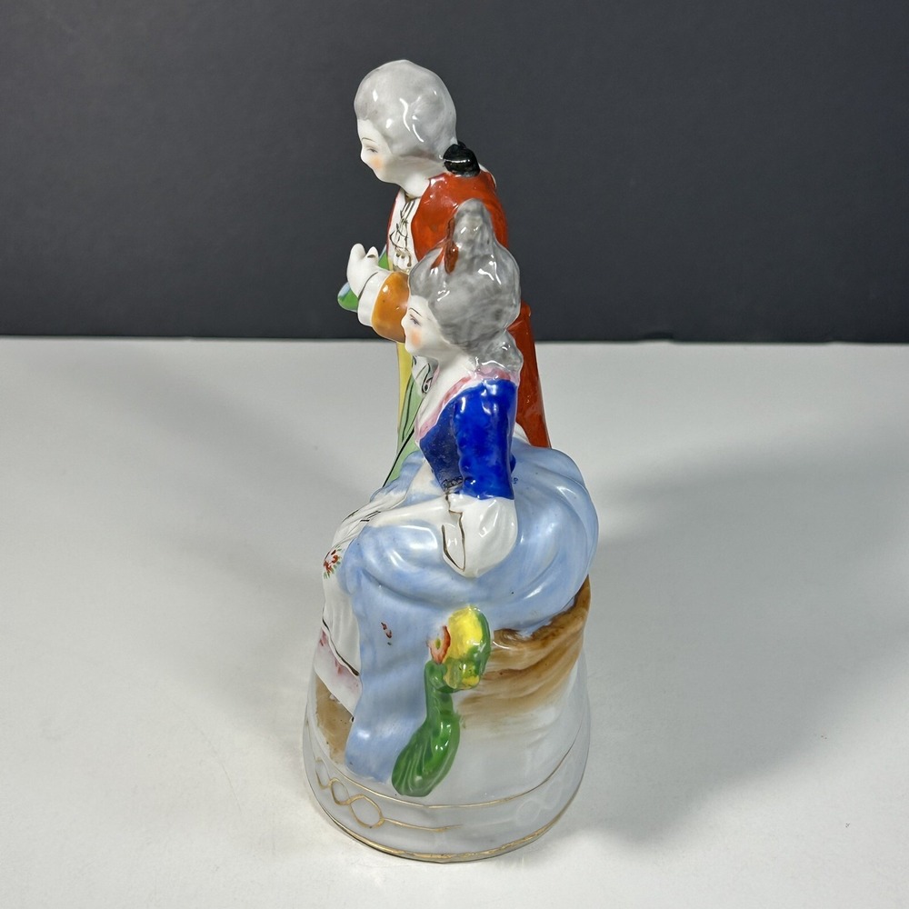 Vintage Occupied Japan Ceramic Victorian Couple Colonial Couple Japan - Picture 2 of 7